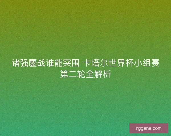 诸强鏖战谁能突围 卡塔尔世界杯小组赛第二轮全解析